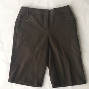 Grace Elements Brown Burmuda Shorts Size 2 Petite